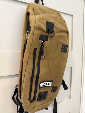 BOTE Men's Tan Canvas Sling Bag.